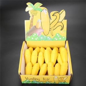 PVC medžiaga išspausti streso žaislas išspausti bananų Toy vaikams